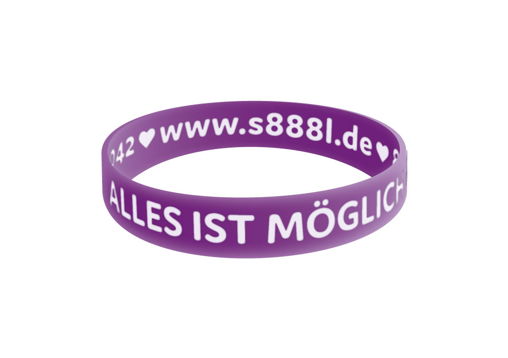 Armband „Alles ist möglich“ Violett
